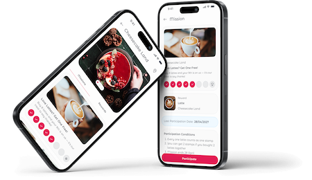 Cheers! businesses and punch card, app screenshot
